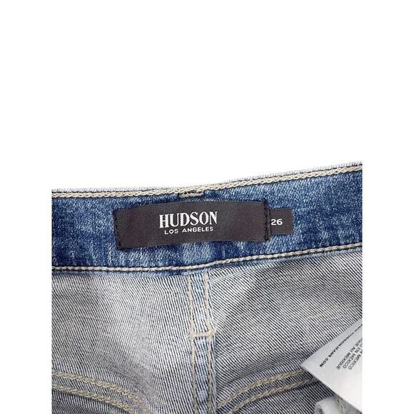 Hudson Centerfold Super Skinny Distressed Zip Ankle Womens Size 26 - Picture 2 of 9